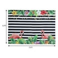 thumbnail image 3 of Efavormart 5FTx7FT | Pink Flamingo Vinyl Backdrop, Black/White Stripes Floral Photography Background Party Banner, 3 of 5