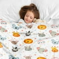 thumbnail image 5 of Gresahom Animal Blanket for Kids, Safari Baby Blanket, Colorful Giraffe Elephant Lion Zebra Hippo Deer Koala Sloth Gift Blanket, Gift Blanket for Boys Girls, Birthday Gifts for Baby Newborn,(30"x40"), 5 of 7