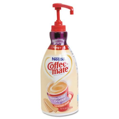 New Coffeemate Liquid Creamer, Pump Dispenser, Sweet Original, 1.5