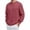 Wine, variant on Rvasteizo Mens Versatile Pullover Fall Winter Solid Casual Long Sleeve Crew Neck XXXL
