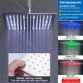 thumbnail image 6 of Chrome Shower Faucet Set System 12inch Rainfall Shower Head Combo with Mixer Valve Kit, 6 of 16