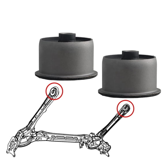 Rear Lower Suspension Control Arm Bushing Pair for 2008-2017 Dodge Grand Caravan