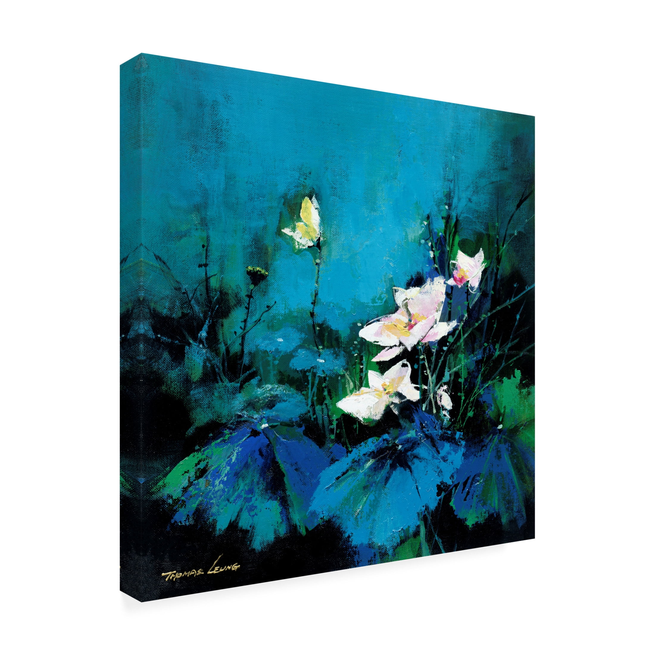 Canvas Wall Art - Thomas Leung 'Lotus Scent' Wall Art for Living Room, Bedroom, or Office Décor by Trademark Fine Art - 24 x 24 Inches