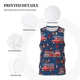 thumbnail image 6 of Gaeub Fire Truck 1 Men's Mesh Basketball Jersey, Quick-Drying Sleeveless Top S-4XL, Loose Muscle Tank Top -Large, 6 of 9