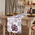 thumbnail image 2 of Table Runners 72 Inches Long Dress Scarves, Shell Coral Coastal Farmhouse Kitchen/Dining Table Runner, Coffee Tablerunners, Nautical Summer Beach Ocean Sea 18x72 Inch, 2 of 9