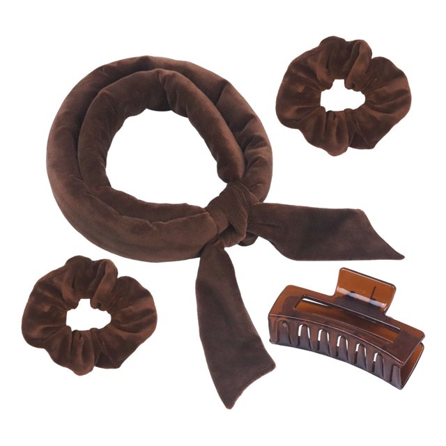 Artefacto para rizar el cabello con ondas grandes y seda, con forma de leopardo, para dormir, sin calor, Bow Lazy