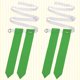 thumbnail image 4 of 2 piezas Niños Fútbol americano Cinturón Cinturón Bandera Estudiantes Juego de rugby Streamer Accesorios para juegos táctiles Prácticas Entrenamiento (Cinturón blanco con banderas verdes), 4 of 4