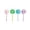 F, variant on Honmine Plush Ball Gel Pen Set of 4, Cartoon 0.5mm Black Ink Pen for Writing, Cute Stationery Supplies for Office, Home, Journaling, 0.14 fl oz Each