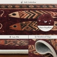 thumbnail image 7 of KUETH 2x7 Washable Runner Rug, Non Slip Flat Pile Kitchen Hallway Runner Rug with Fish Pattern, Pet Friendly Soft Runner Rug for Floor, 7 of 7