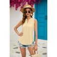 thumbnail image 4 of XCHQRTI Leopard Tank Tops for Women Stitching Sleeveless Shirts Strap Loose Casual Tees, 4 of 8