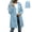 Light Blue, variant on Fancifize Waterproof Raincoats for Women Windproof Full Zip Packable Outdoor Hiking Rain Jacket Lightweight Long Windbreaker