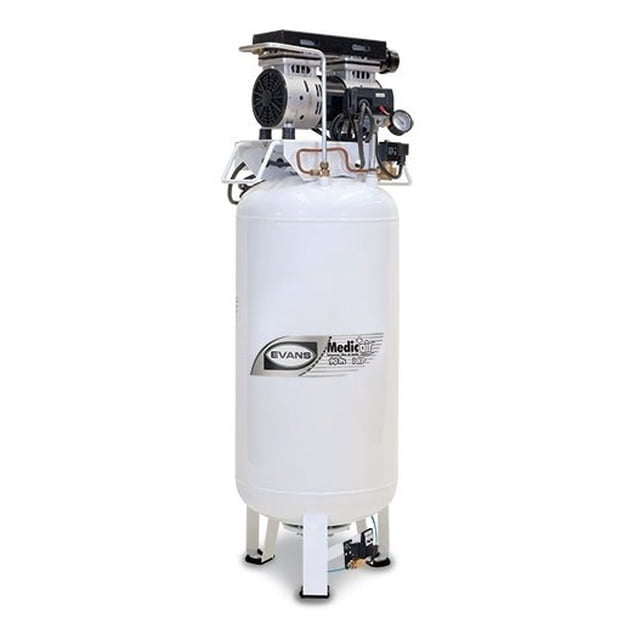 Compresor Evans Medicair 1 Unidad 1hp 90l 120v 2.3pcm 80psi