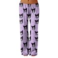 thumbnail image 2 of Anime Pajamas for Women Girls Cute Cartoon Cat Print Kawaii Casual Sleep Pajama Pants, 2 of 5