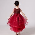 thumbnail image 2 of Girl Sequin Tulle Wedding Party Dress Bridesmaid Birthday Pageant Ball Gown, 2 of 5