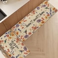 thumbnail image 2 of Flower Spring Kitchen Mats for Floor Set of 2, Wildflower Summer Floor Mats, Non Slip Rubber Backing Kitchen Floor Mat and Rug Set for Kitchen Sink, Office, Laundry, 2 of 5