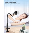 thumbnail image 4 of Soporte para teléfono con cuello de cisne, soporte para teléfono plegable con rotación de 360° ajustable para iPhone/Samsung/Huawei/Google Pixel y longitud total de 80 cm, 4 of 5