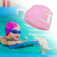 thumbnail image 2 of Unique Bargains 1 Pc Knitted PU Cartoon Binoculars Swim Cap Pink, 2 of 6