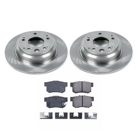 Ultimate Brakes Rear Ceramic Brake Pad and Rotor Kit with Hardware WM80466