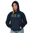 thumbnail image 4 of Autism Awareness Advocate Puzzle Hoodie Sweatshirt Women Men Brisco Brands S, 4 of 6