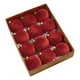 thumbnail image 2 of 12 bolas navideñas de terciopelo flocadas, adornos navideños de plástico, adornos colgantes decorativos para árbol de Navidad, decoración de 3,15 pulgadas, 2 of 5