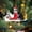 E, variant on Uutvery 2.75*3.14 Inch Acrylic Christmas Cat Ornament Cat with Santa Hat and Scarf Hanging Crafts for Xmas Trees Fun Festive Tree Decorations Party Supplies Gifts for Cat Lovers