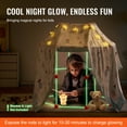 thumbnail image 3 of VEVOR Fort Building Kit for Kids,85PCS Glow in The Dark STEM Building Toys, Educational Gift for 4 5 6 7 8+ Year Old Boys & Girls, Indoor Outdoor Play Tent Construction Toys with 55 Rods and 30 Balls, 3 of 9