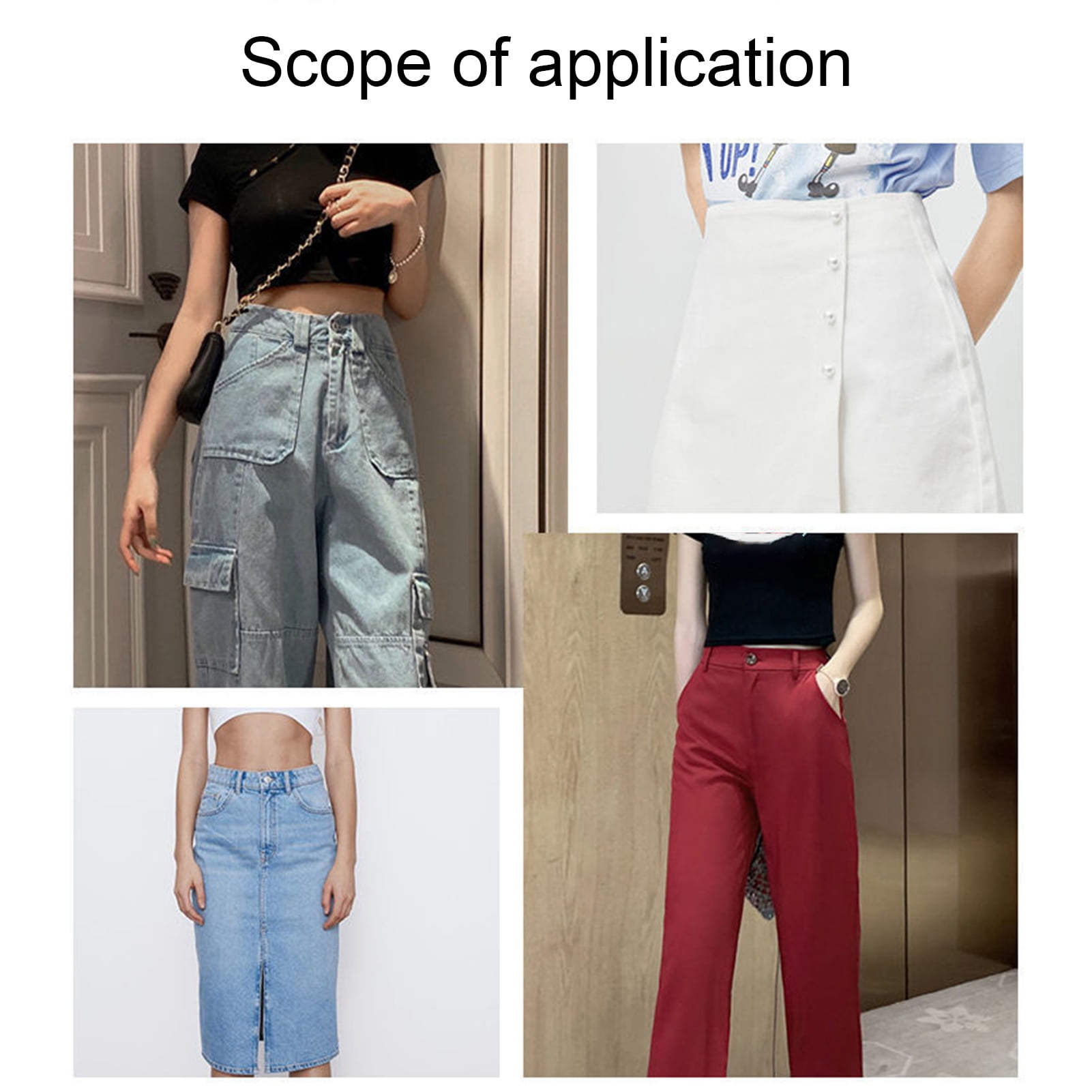 Detachable Metal Pins Waist Buckle Waist Closing Tighten Waist Button  Adjustable Skirt Jeans Waist Clip Waist