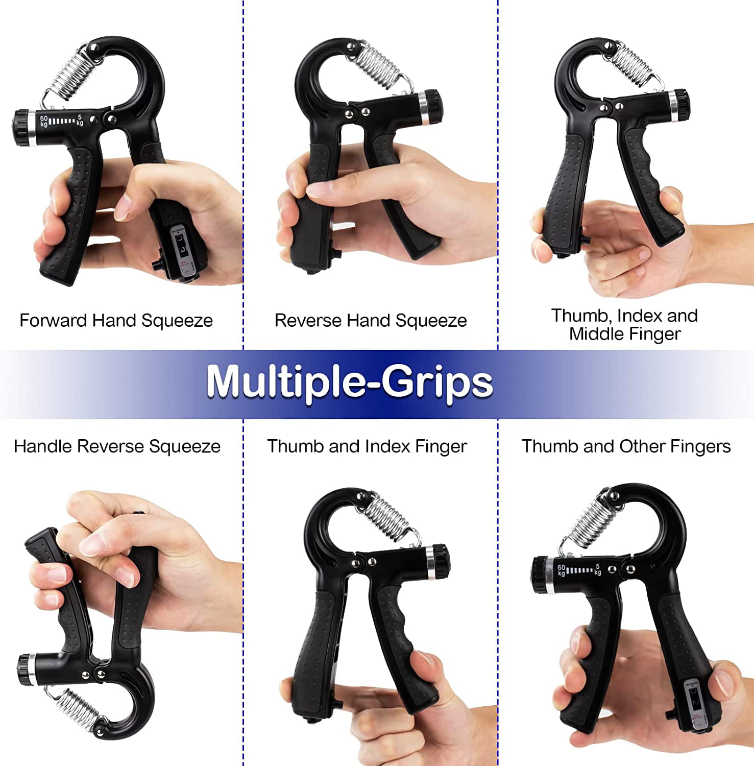 1pc Durable Grip Strengthener & Grip Enhancer - Anti-slip Wrist
