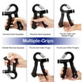 thumbnail image 7 of Adjustable Hand Grip Strengthener 2 Pack,Countable,Non Slip Grip Strength with Intelligent,Resistance 11-132 Lbs for Athletes,Forearm, Fingers, Wrist Workout, 7 of 7