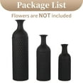 thumbnail image 3 of Sziqiqi Large Black Vases Set of 3: Metal Floor Standing Vase Modern Honeycomb Texture Big Standing Vase for Living Room Dining Bedroom Home Corner Hallway Indoor Office, 3 of 10