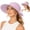 Pink, variant on HuangHuanChen 2 In 1 Women's Sun Visor for Women Zipper Off Ponytail Hat Lightweight Summer Sun Hats for Women with Bow in Back Wide Brim UV Protection Sun Hat Beach Packable Visor Black One Size