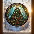 thumbnail image 6 of Fmbmuo Christmas Round Window Hanging , Durable Vintage Suncatcher Decor , For Xmas Tree Wreath Window Holiday Decor, 6 of 7