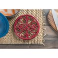 thumbnail image 1 of Fleur De Lis Collection Cast Iron Trivet, Red, 1 of 2