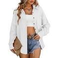 thumbnail image 2 of white button down shirt women, 2 of 5