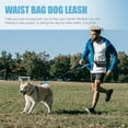 thumbnail image 1 of Raindrops 1 Set Traction Rope for Dog Black Nylon Outdoor Walking Hands Free, 1 of 6