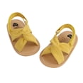thumbnail image 3 of Fortune Summer Baby Girl Sandals Breathable Solid Color Soft Sole Shoes Prewalker, 3 of 9
