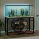 thumbnail image 4 of Yeshouse soporte metálico para acuario de 55-75 galones con tomas de corriente y armario para accesorios, ideal para pecera, terrario de reptiles o tortugas (pecera no incluida), 4 of 8