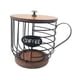 thumbnail image 4 of Soporte para cápsulas de café, organizador de almacenamiento de cápsulas de café de alambre de gran capacidad con taza Negro, 4 of 9