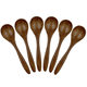 thumbnail image 2 of Cucharas de Madera Pequeñas, 24 Cucharas de Sopa Natural de 5.3 Pulgadas Cuchara de Madera de Bambú para Comer, Condimentos Hechos Una Mano Mezclando Servir, 2 of 5