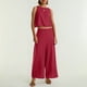 thumbnail image 3 of Conjunto de dos piezas de lino de color liso para mujer: top corto sin mangas con botones y pantalones de pierna ancha, tejido transpirable para el verano, 3 of 8
