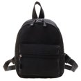 thumbnail image 1 of Mini Mochila negra de nailon para mujer, bolso escolar pequeño, Mochila blanca para niñas adolescentes, Mochila informal Fivean unisex, 1 of 2