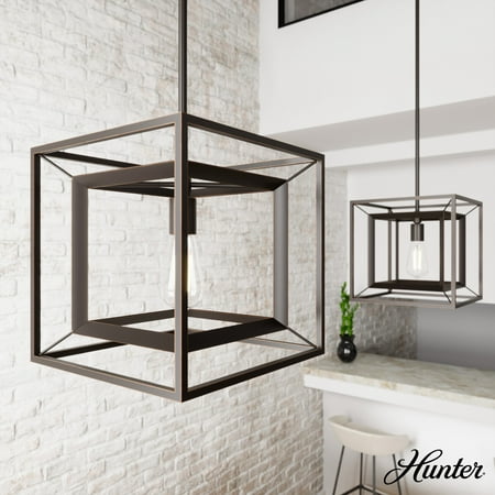 

Hunter Doherty Onyx Bengal 1 Light Convertible Pendant Ceiling Light Fixture