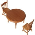 thumbnail image 2 of Silla De Mesa De Comedor De Madera En Miniatura Juego De Sillas De Mesa Redonda De Casa De Muñecas Plana Y Elegante A La Moda Para Casa De Muñecas ANGGREK Juguetes, 2 of 8