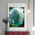 thumbnail image 2 of Diamond Art Kits for Adults - 5d Sailing Ship Tropical Landscape Diamond Painting for Adults, Diamond Art for Adults Beginners, Diamond Painting Kits for Adults for Home Wall Decor, 2 of 7