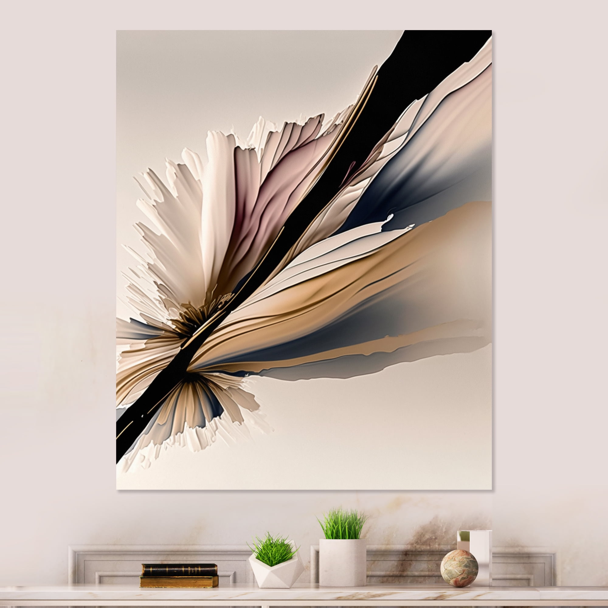 Designart Daisy Hyperrealistic Flowers II Canvas Wall Art
