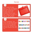 thumbnail image 2 of sweethay 10 piezas cubierta de tarjeta de identificación carcasa protectora tarjetas de autobús manga Horizontal/rojo Type3 NO3, 2 of 6