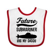 Inktastic Future Submariner Like Daddy Boys or Girls Baby Bib