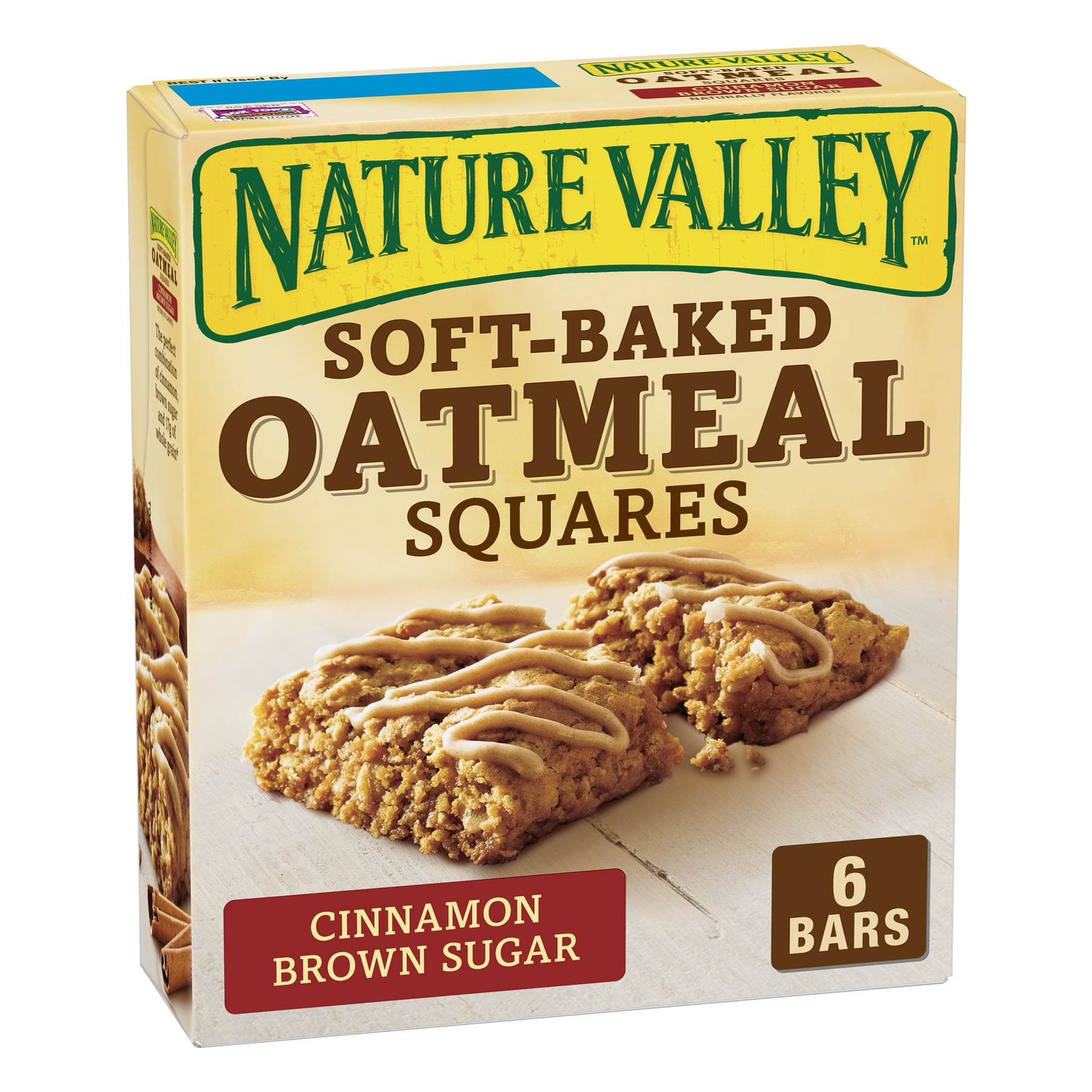 Nature Valley Soft Baked Oatmeal Squares Cinnamon Brown Sugar, 7.44 oz