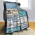 thumbnail image 2 of DAJU 18 Year Old Boy Birthday Gift Super Soft and Warm Happy Birthday Blanket Digital Heartwarming Sentences Creative Design Ideal Gifts for 18th(50*60inch), 2 of 7