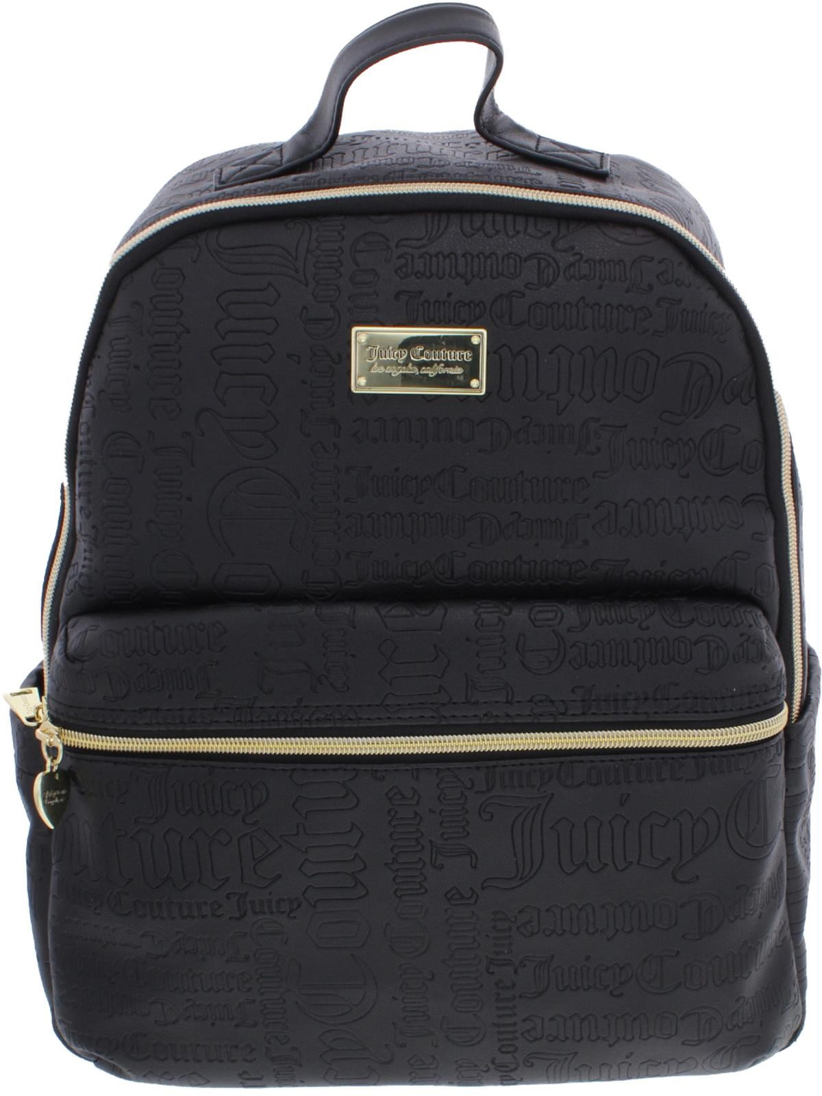 juicy couture black leather backpack